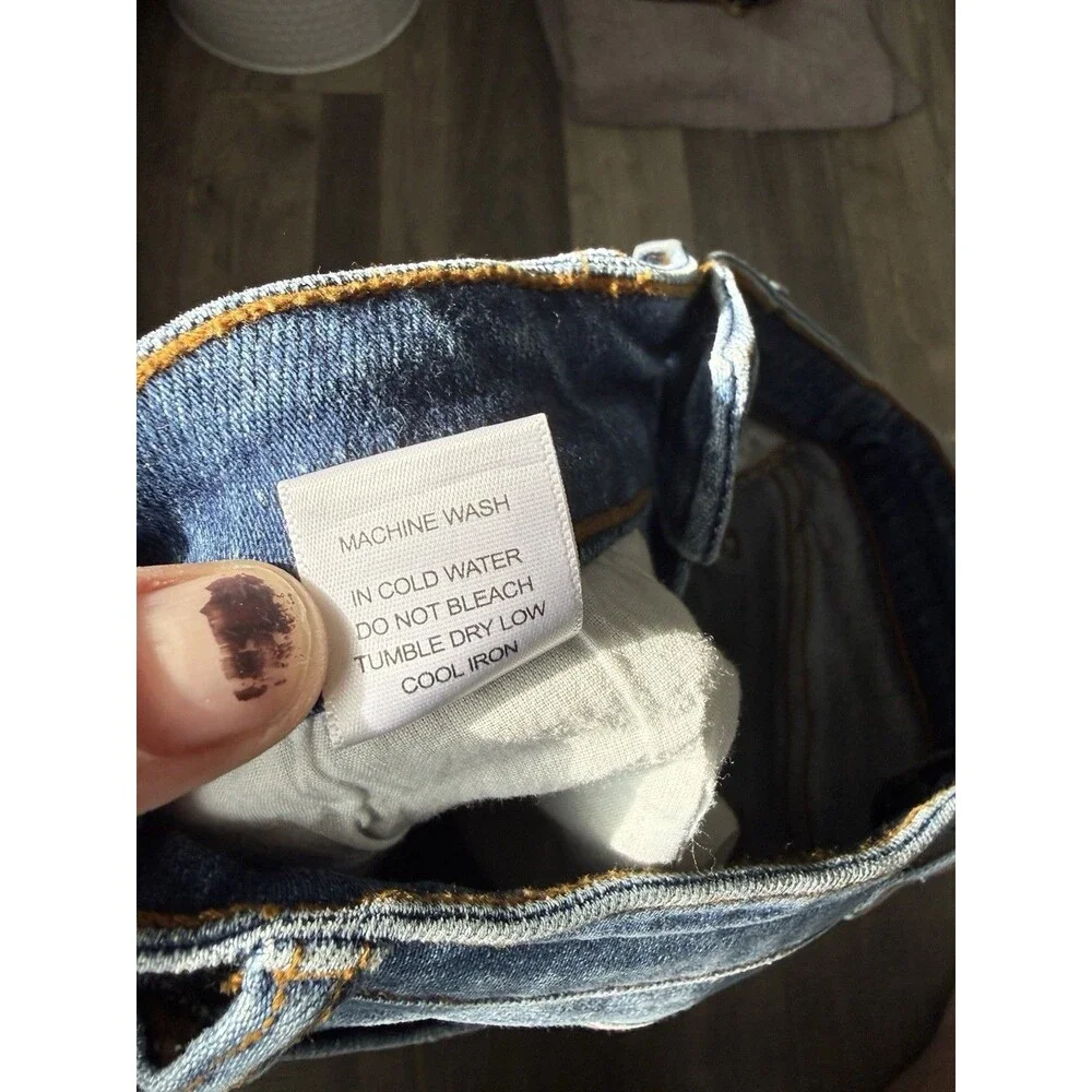 Judy Blue Mid Rise Distressed Cutoff Jorts Women Dark Wash Small 27x6 #JB15280 - Picture 7 of 9